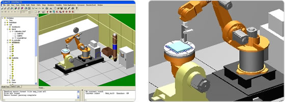 Simulation of a welding cell at a U.K. university using a Kuka robot.